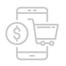 Icona ecommerce mobile