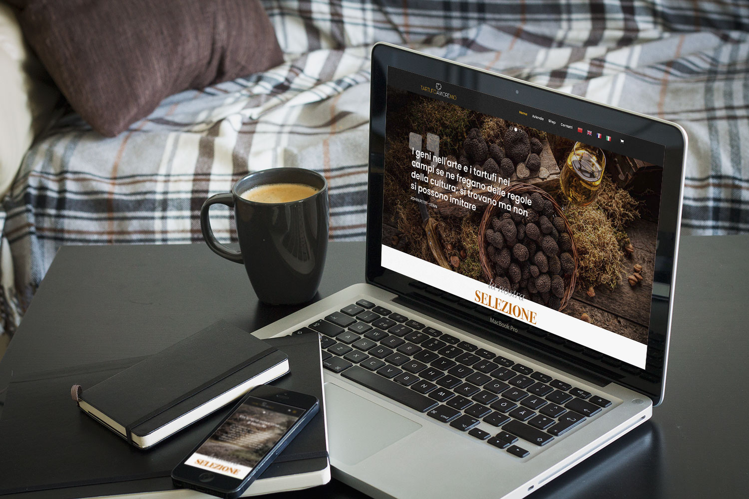 tartufo amore mio web design